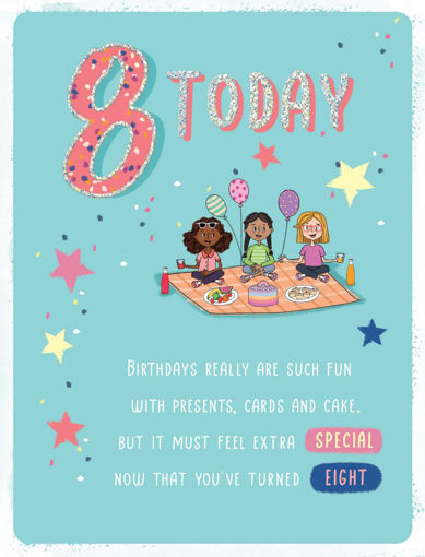 Picture of 8 TODAY BIRTHDAY CARD